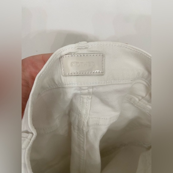 MOTHER The Hustler Fray Fairest of Them All White Size 26 - Picture 9 of 12